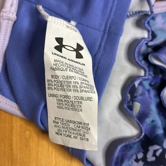 🏖️NWT: UNDER ARMOUR - Girls' Midkini 2 Piece - Size 5 - Picture 12 of 12